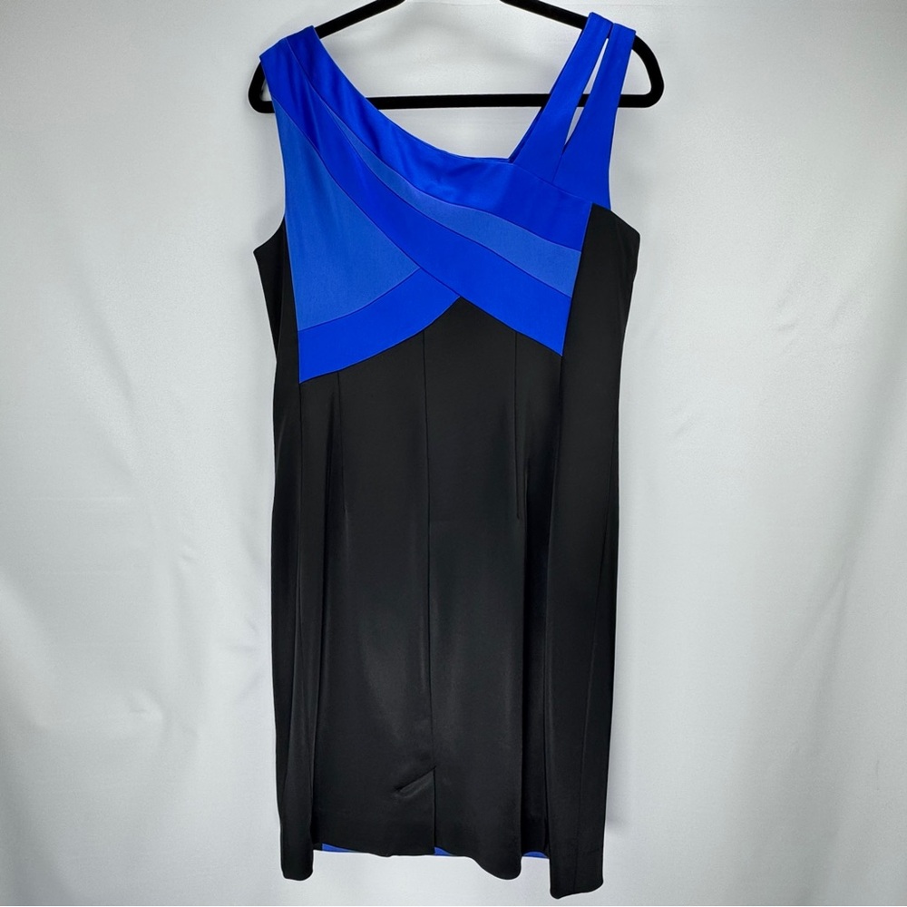 Split Shoulder Asymmetrical Colorblock Paneled Sh… - image 7